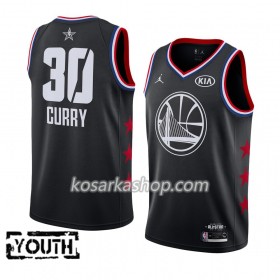 Dres Golden State Warriors Stephen Curry 30 2019 All-Star Jordan Brand Crna Swingman - Dječji